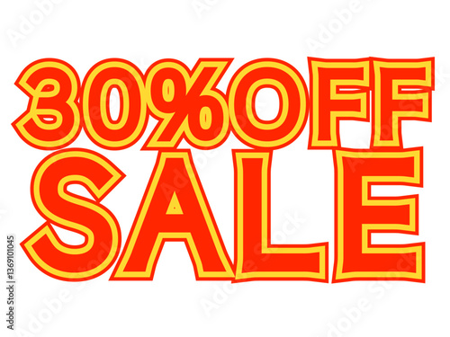 「30%OFFセール」文字