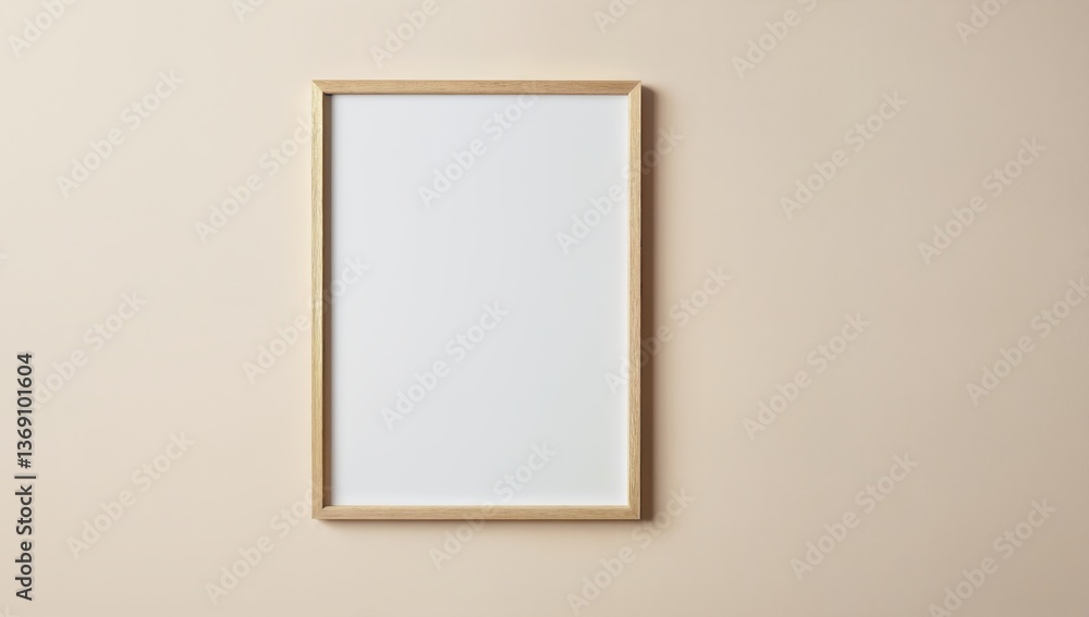 Minimalist Picture Frame on a Soft Background Minimalist Picture Frame on a Soft Background