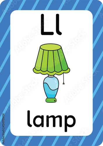 A-Z Alphabet Flashcards Set - 26 Letter Tracing Cards with Cute Illustrations | Printable Phonics Learning Tool for Preschool, Kindergarten & ESL Teachers | Vector ABC Educational Clipart