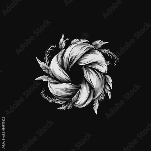 The logo of the braided bun