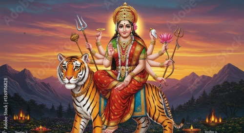 Goddess Durga – The Divine Warrior of Strength and Protection
