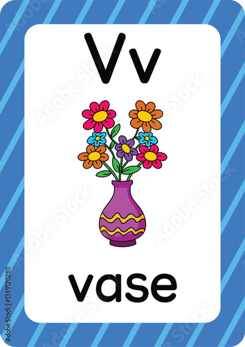 A-Z Alphabet Flashcards Set - 26 Letter Tracing Cards with Cute Illustrations | Printable Phonics Learning Tool for Preschool, Kindergarten & ESL Teachers | Vector ABC Educational Clipart