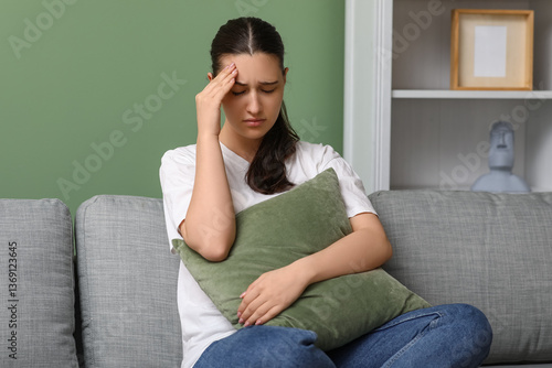 Young woman suffering from ...