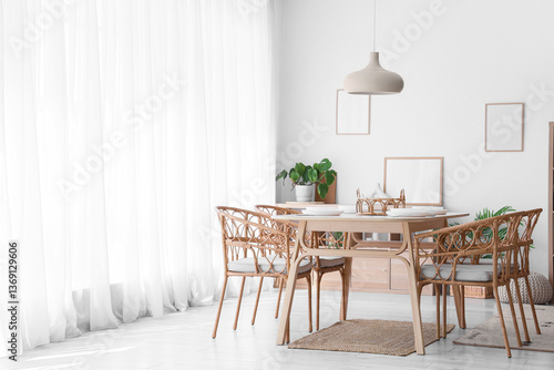 Interior of stylish dining ...