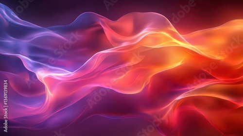 Wallpaper Mural Colorful Abstract Waves Flowing in Smooth Motion and Light Torontodigital.ca