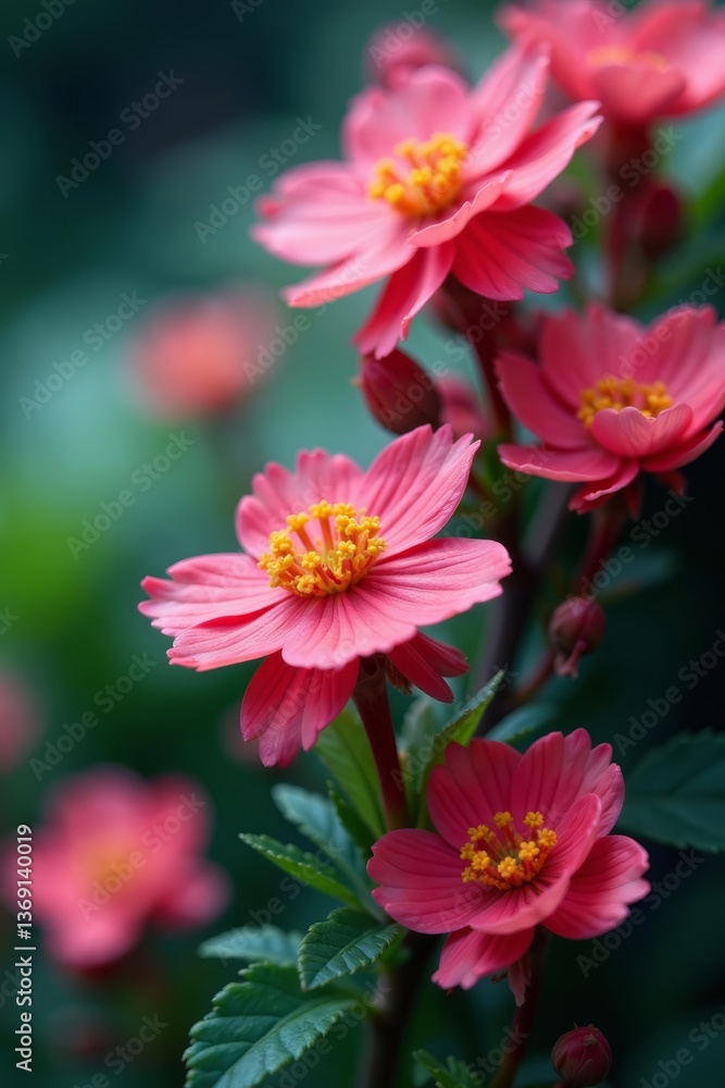 Close-up of vibrant japanese flowering fern rhizome cells under microscope, Science, Nature, Close-up Close-up of vibrant japanese flowering fern rhizome cells under microscope, Science, Nature, Close-up