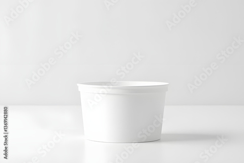 empty white cup