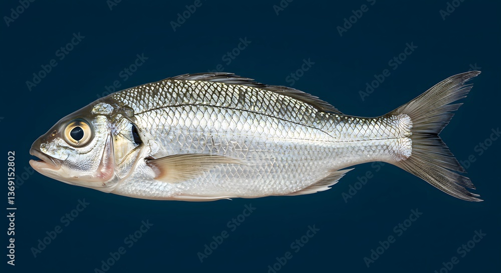 Obraz premium fresh fish on a white background