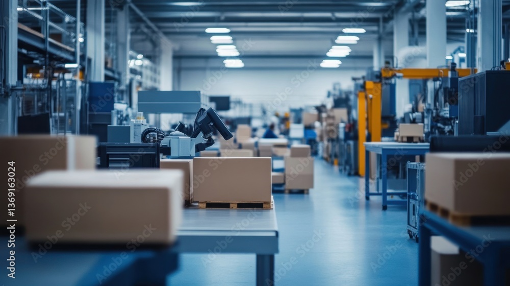 A factory air filtration system ensuring a clean and safe working environment. A factory air filtration system ensuring a clean and safe working environment.