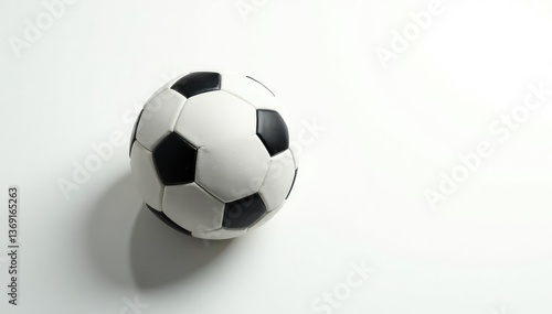 Overhead view, white football against pure white , game day, ball, football