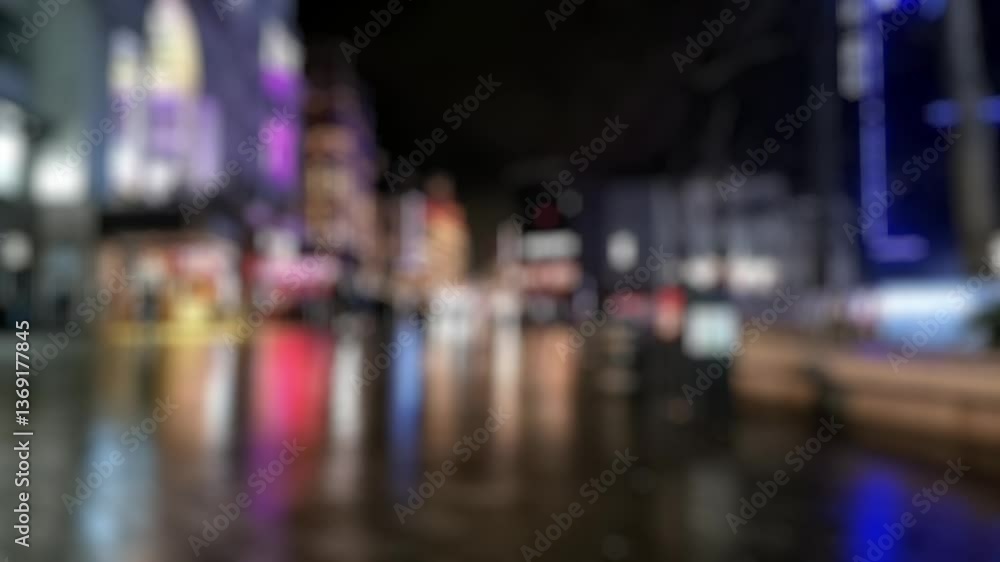 Bokeh blurred time lapse city at night, roadway in modern big city in evening. Blur timelapse abstract motion background of busy highway. Cars rush hour drive way. Bright lights Bokeh blurred time lapse city at night, roadway in modern big city in evening. Blur timelapse abstract motion background of busy highway. Cars rush hour drive way. Bright lights