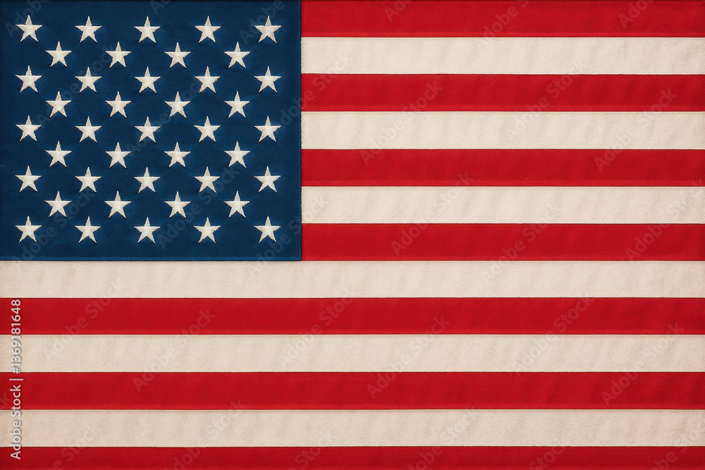 Obraz premium United states flag waving proudly showing patriotism and national identity
