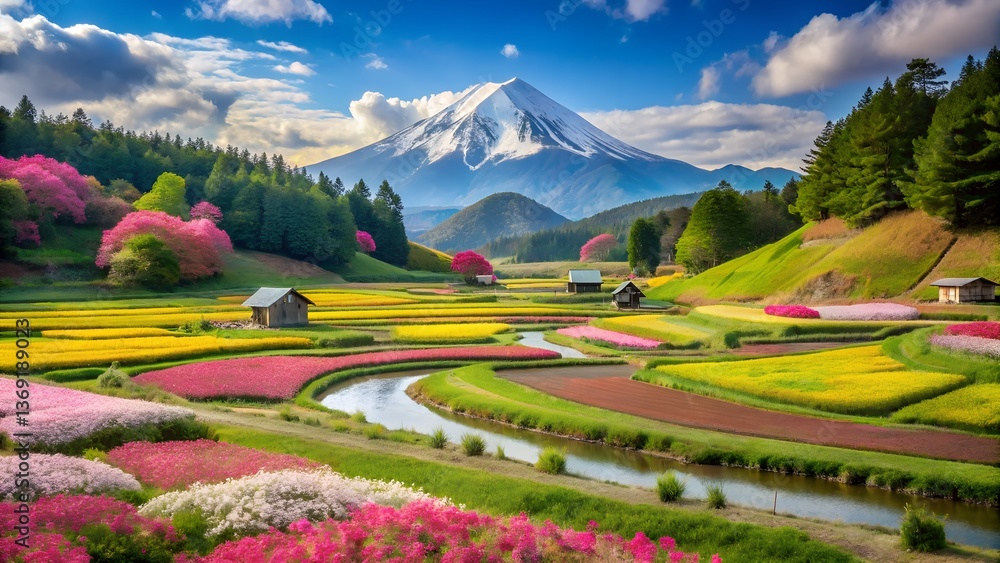 Obraz premium A beautiful place in the usa garden