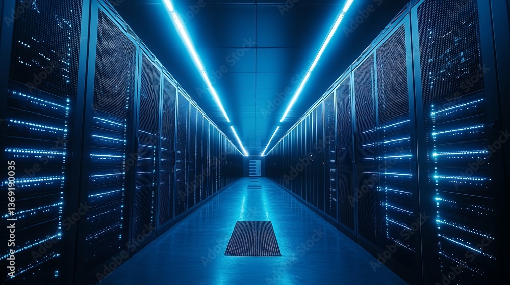Futuristic data center connectivity testimonial photo, featuring minimalistic design, clean lines, and futuristic aesthetic with ample copy space Futuristic data center connectivity testimonial photo, featuring minimalistic design, clean lines, and futuristic aesthetic with ample copy space