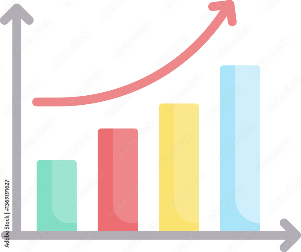 statistics Illustration on a white background. statistics Illustration on a white background.
