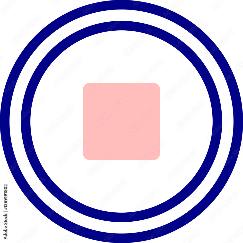 stop button Illustration on a white background. stop button Illustration on a white background.