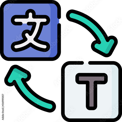 translator (2) Illustration on a white background.
