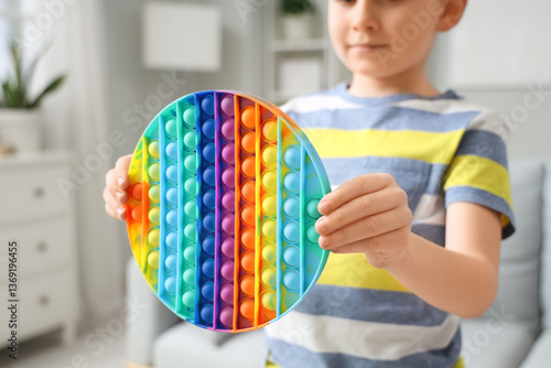 Little boy with autistic di...
