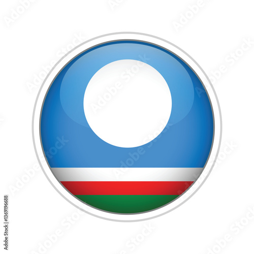 South Ossetia Saha-Yakutiya Half Sphere Vector