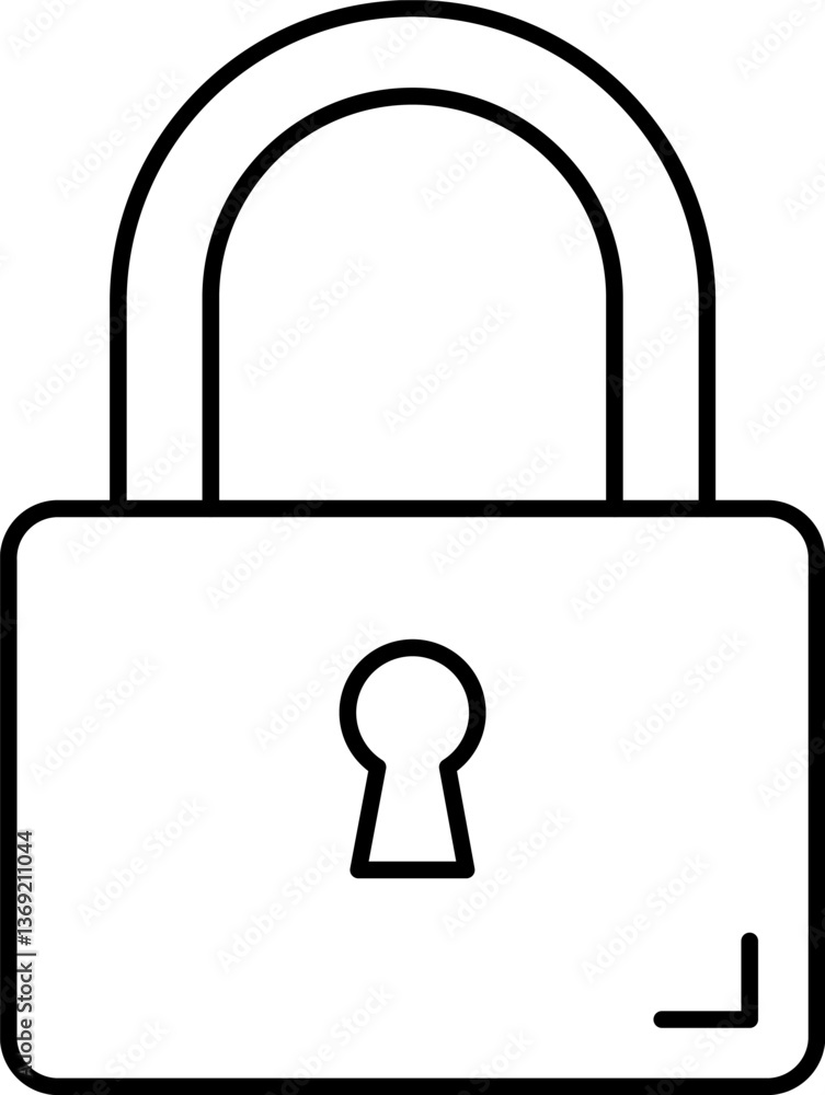 lock Illustration on a white background. lock Illustration on a white background.