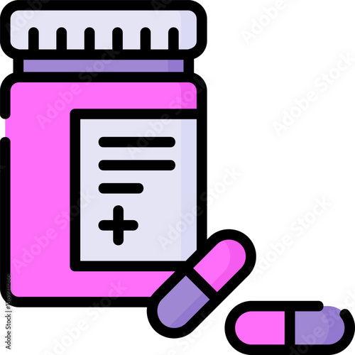 medicine Illustration on a white background.