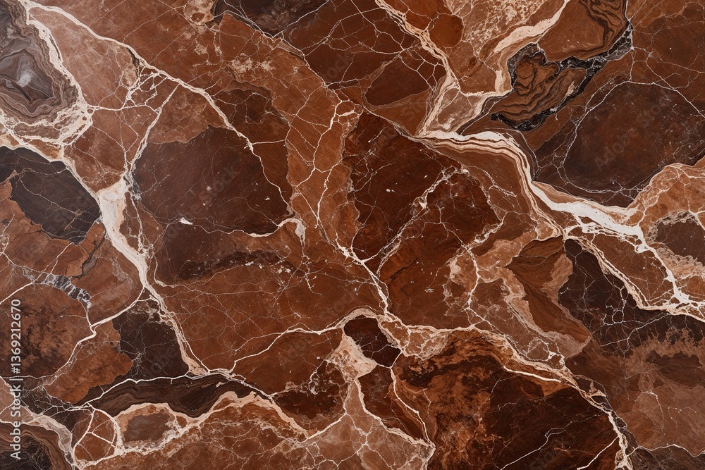 Fototapeta premium Rustic Brown Marble Background with Detailed Pattern Texture and Superior Resolution for Artistic Creation