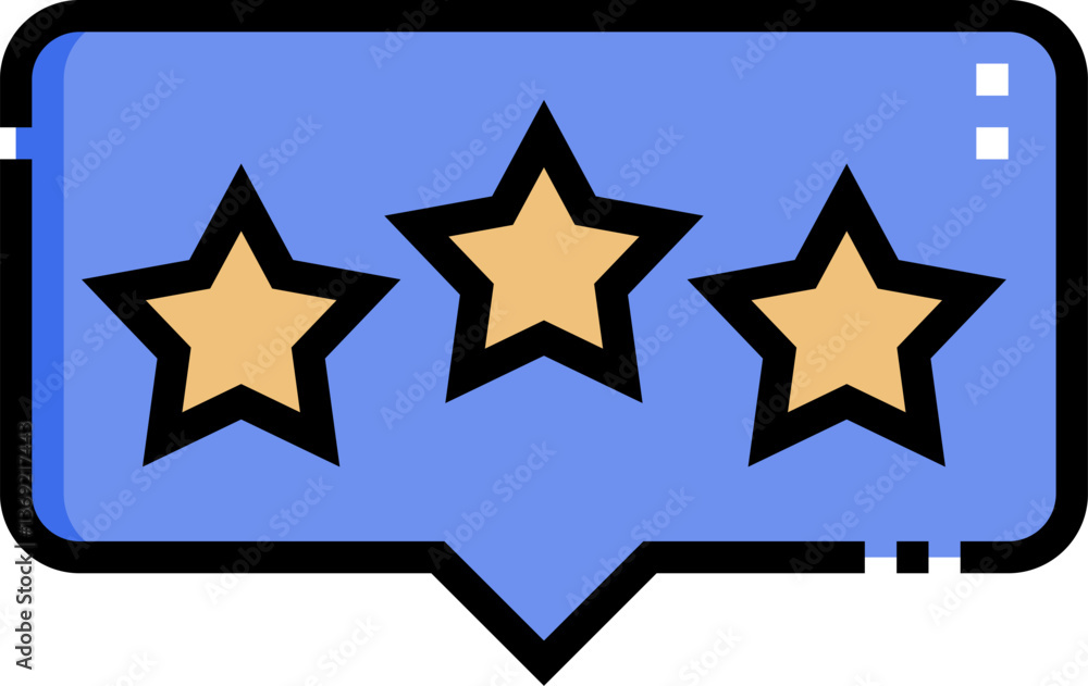 rating Illustration on a white background rating Illustration on a white background