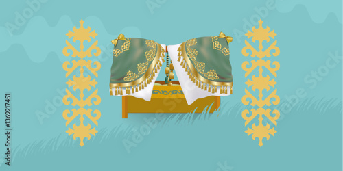 Kazakh Bed bassinet