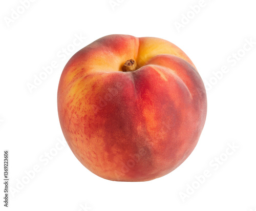 Wallpaper Mural fresh peach isolated on white background Torontodigital.ca