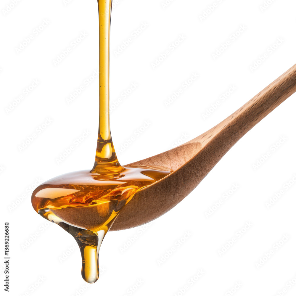 honey dripping from spoon, isolated on white background honey dripping from spoon, isolated on white background