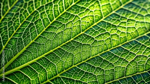 Background side of green leaf.