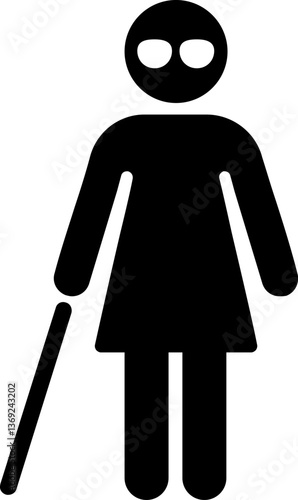 blind Illustration on a white background.