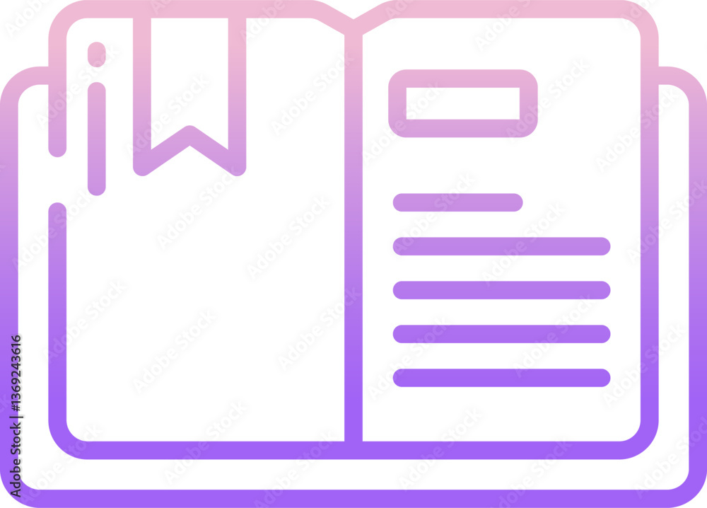 bookmark Illustration on a white background. bookmark Illustration on a white background.