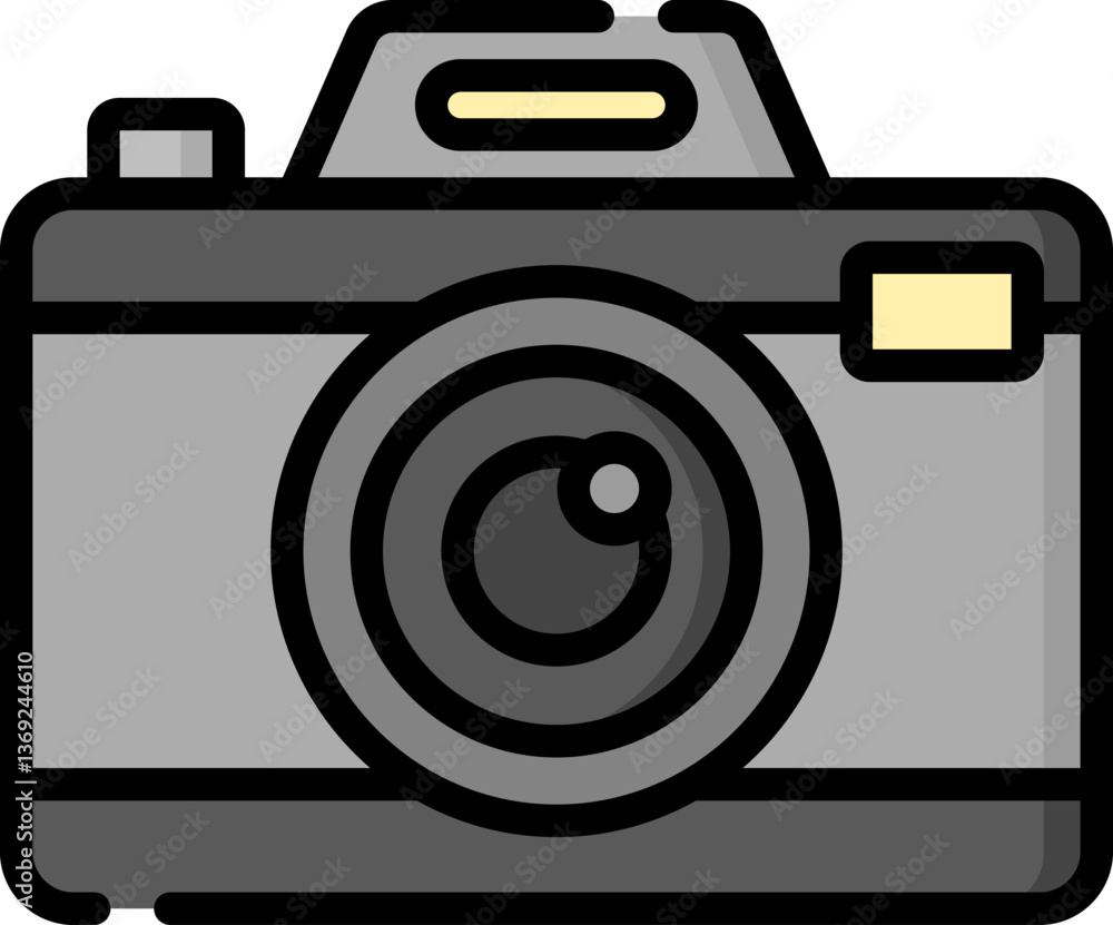 camera Illustration on a white background.
