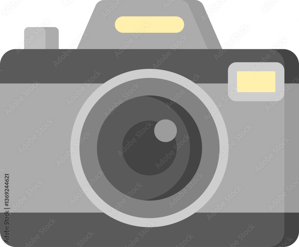 camera Illustration on a white background. camera Illustration on a white background.