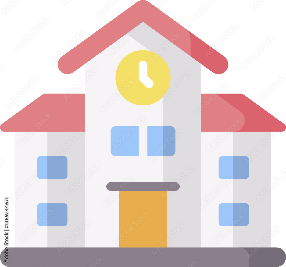campus Illustration on a white background. campus Illustration on a white background.