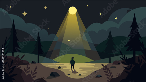 Even when it feels like all is lost hope can still be found.. Vector illustration