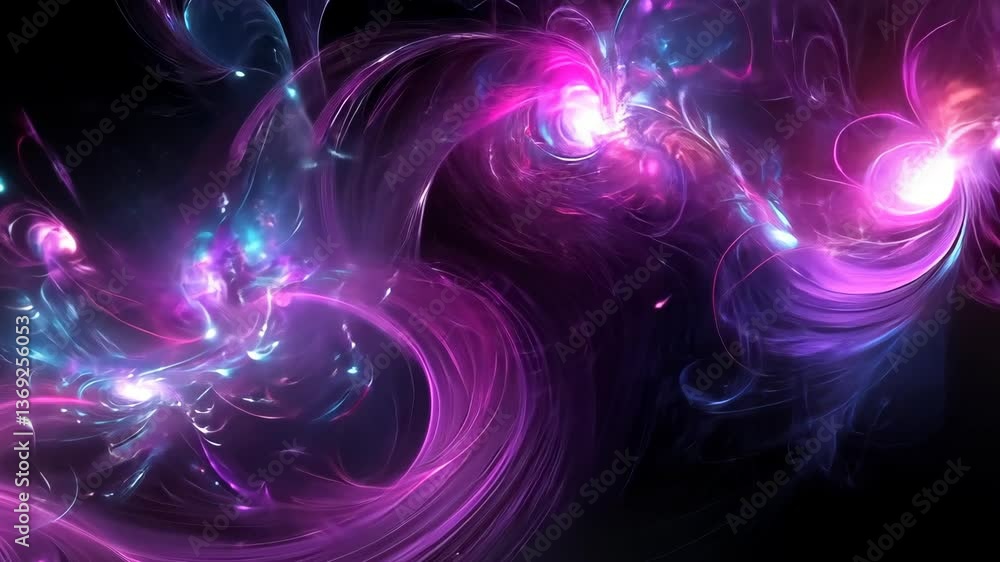 Vibrant swirling patterns in shades of pink and blue create a mesmerizing cosmic effect in a dark background Vibrant swirling patterns in shades of pink and blue create a mesmerizing cosmic effect in a dark background