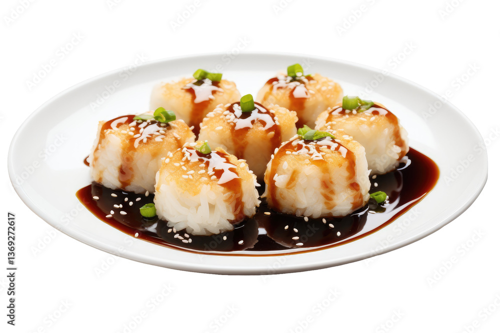 Delicious Rice Balls on transparent background Delicious Rice Balls on transparent background
