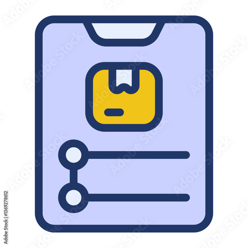 delivery tracking filled flat icon