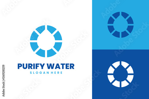 Water Purify Logo Design Vector