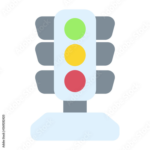 traffic light flat icon