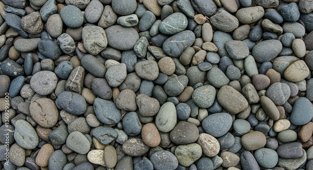 Overhead View of River Rock Texture Only Overhead View of River Rock Texture Only
