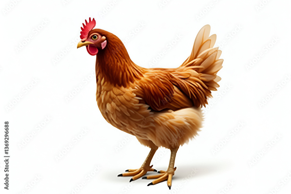 Fototapeta premium rooster isolated on white background