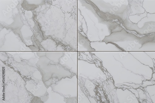 Obraz na płótnie Premium White Marble Wall Texture for Luxury Interior Design and Artistic Applications w salonie