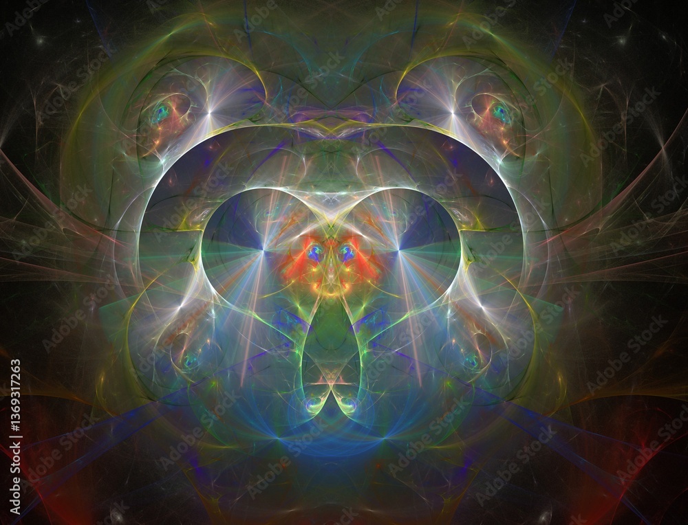 Obraz premium Imaginatory fractal abstract background Image