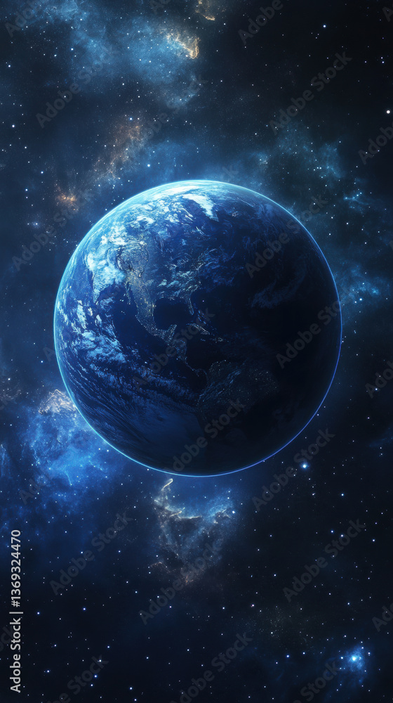 Naklejka premium Earth from Space