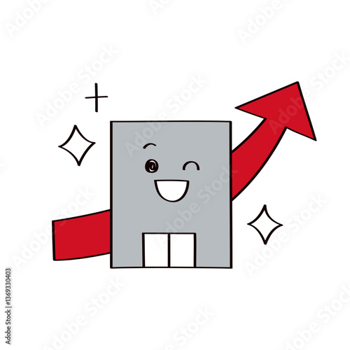 会社のキャラクターのイラスト
