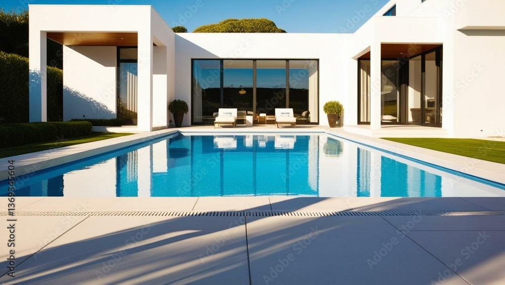 Fototapeta premium swimming pool in hotel