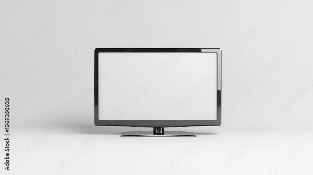 Closeup of a blank computer monitor, canvas for digital creativity and productivity Closeup of a blank computer monitor, canvas for digital creativity and productivity